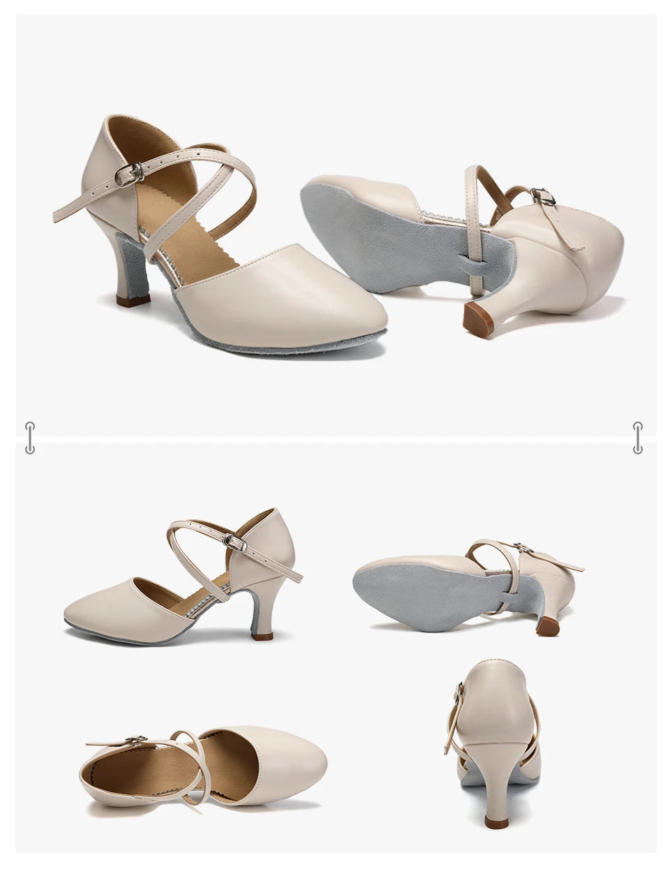 DKZSYIM Women Dance Shoes Latin Party Tango Jazz Elegant Dancing Shoes Lace-up Suede Sole Closed Toe Microfiber Leather 7 Colors