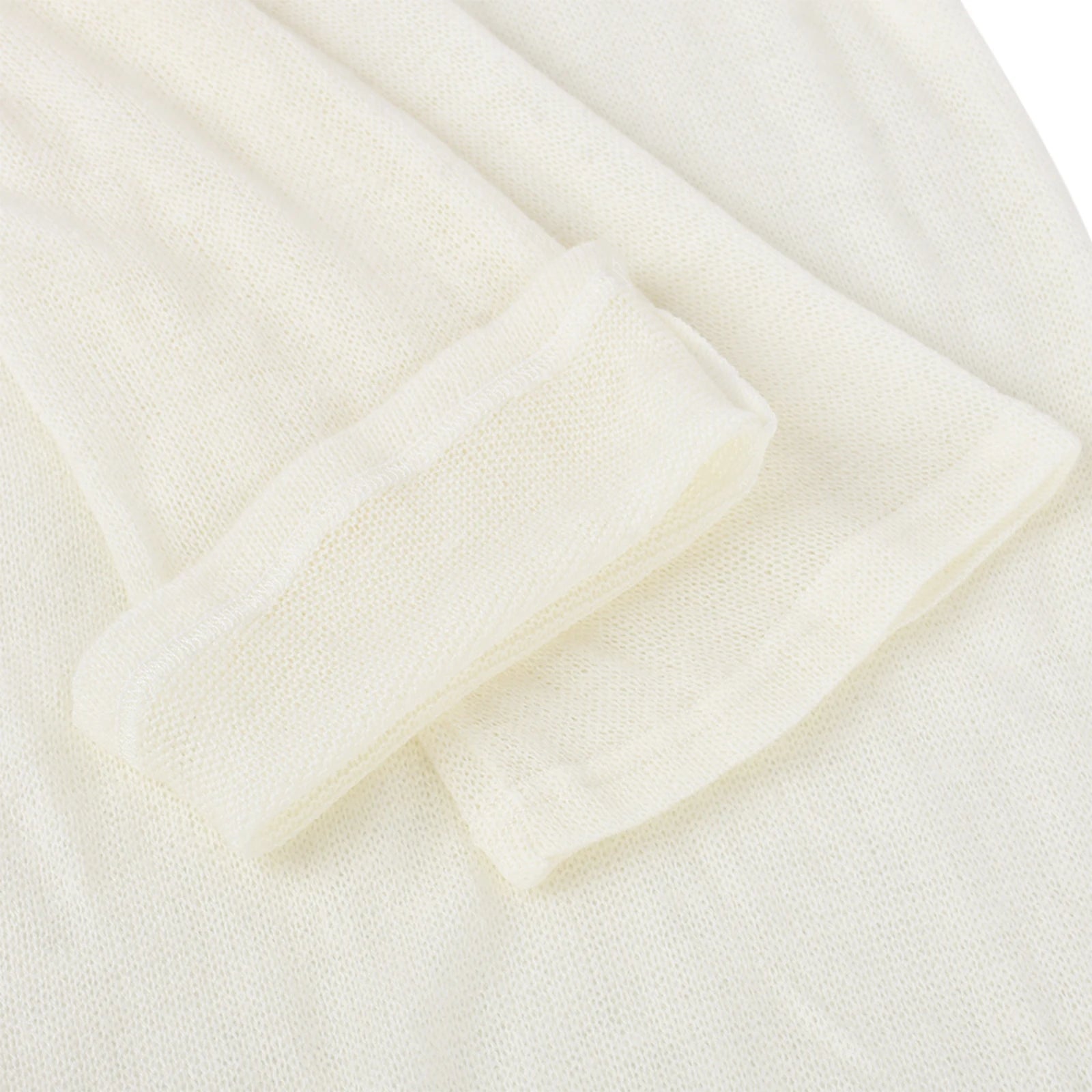 Women Wrapped Dress, Long Sleeve Round Neck See Through Sunscreen Solid Color Backless Beach Long Dress