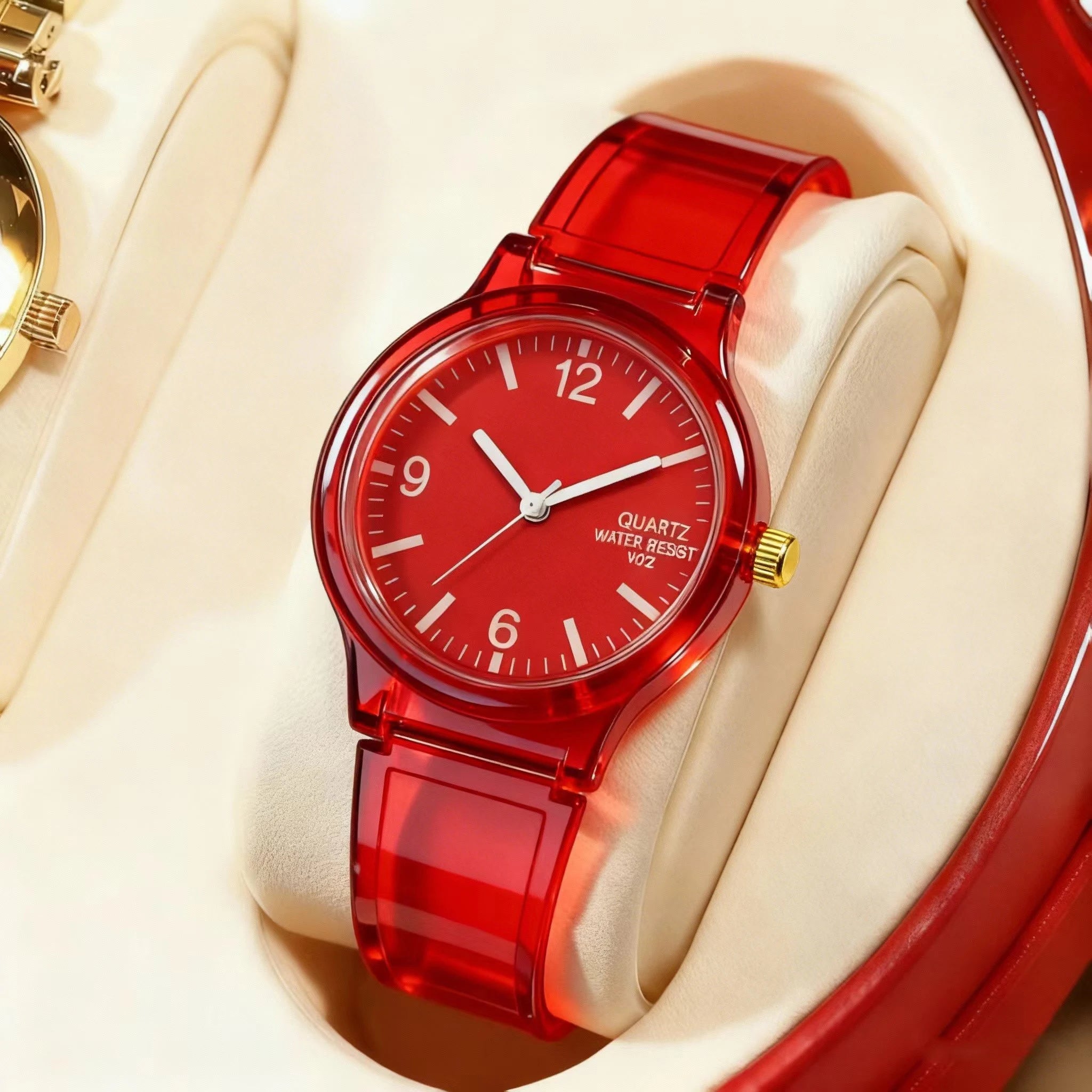 New simple silicone Brand WOKAI Casual Quartz Watch Women Crystal Silicone Watches Relogio Feminino Wrist Watch Hot sale