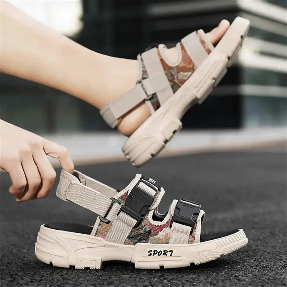 Open From The Back Light Men Shoes Summer Chinese Slippers Barefoot Sandal Sneakers Sport Low Prices Bascket Brand Name