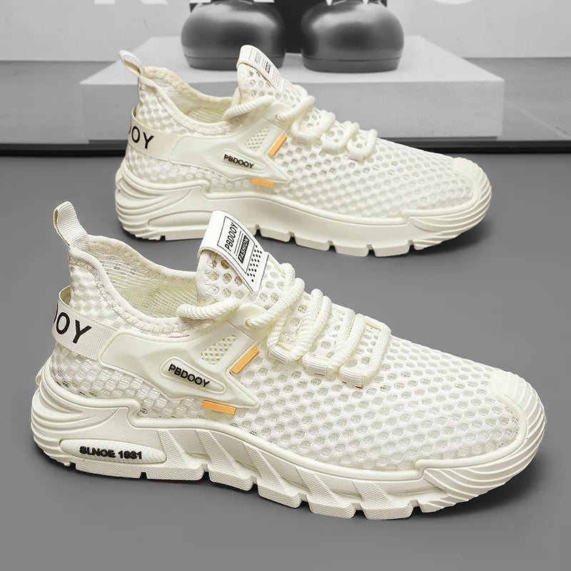 2025 Men's Casual Shoes Summer Beach Anti-slip Wading Shoes Outdoor Comfortable Breathable Mesh Sneakers Men Zapatos De Hombre