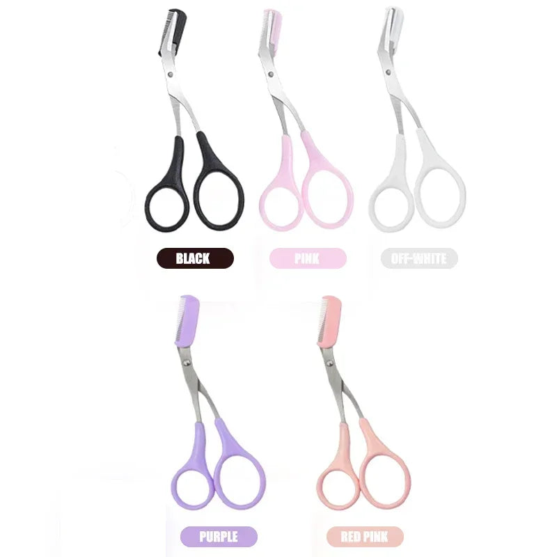 Eyebrow Trimmer Scissor Beauty Products for Women Eyebrow Scissors  with Comb Stainless Steel Makeup Tools Beauty Scissors