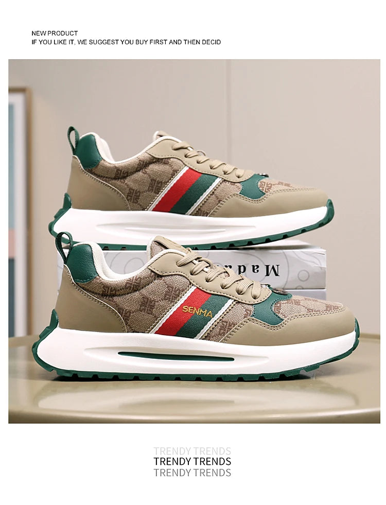 SENMA  Luxury Men's Shoes Men Casual Shoes Men's Skateboard Shoes Retro Platform Sneakers Unisex Women's Sports Shoes Sneakers