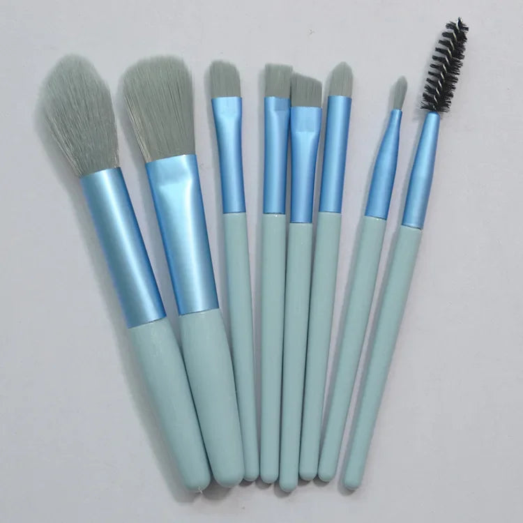 8Pcs Portable Makeup Brush Eyeshadow Foundation Blending Make up Soft Fluffy Cosmetics Concealer Makeup Brush Make Up Supplies