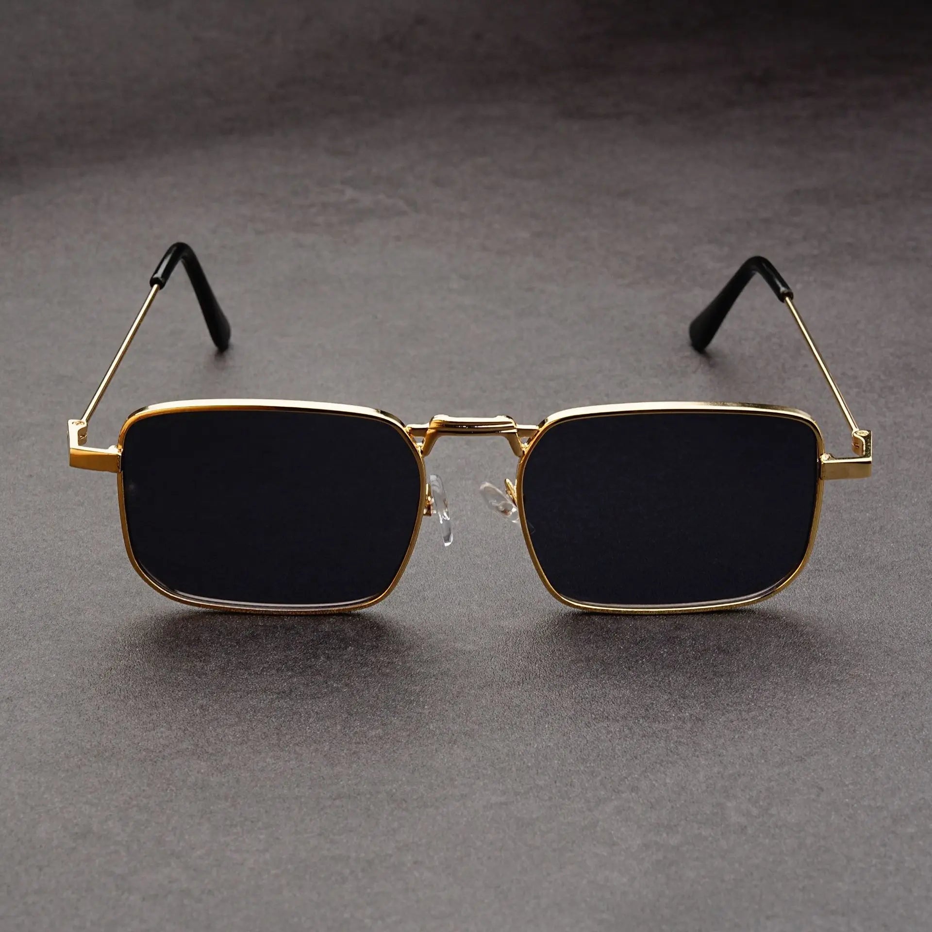 Fashion Rectangle Sunglasses Men Women Vintage Square Driving Sun Glasses Luxury Brand Metal Frame Eyewear Lentes De Sol Hombre