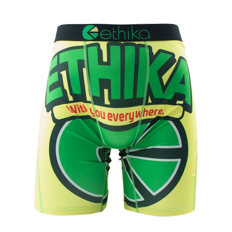 ETHIKA 1Pcs Men Underwear Boxers Breathable Mesh Crotch Mens Trunks Plus Size S-3XL Man Swimming Underpants Men's Panties Trunks