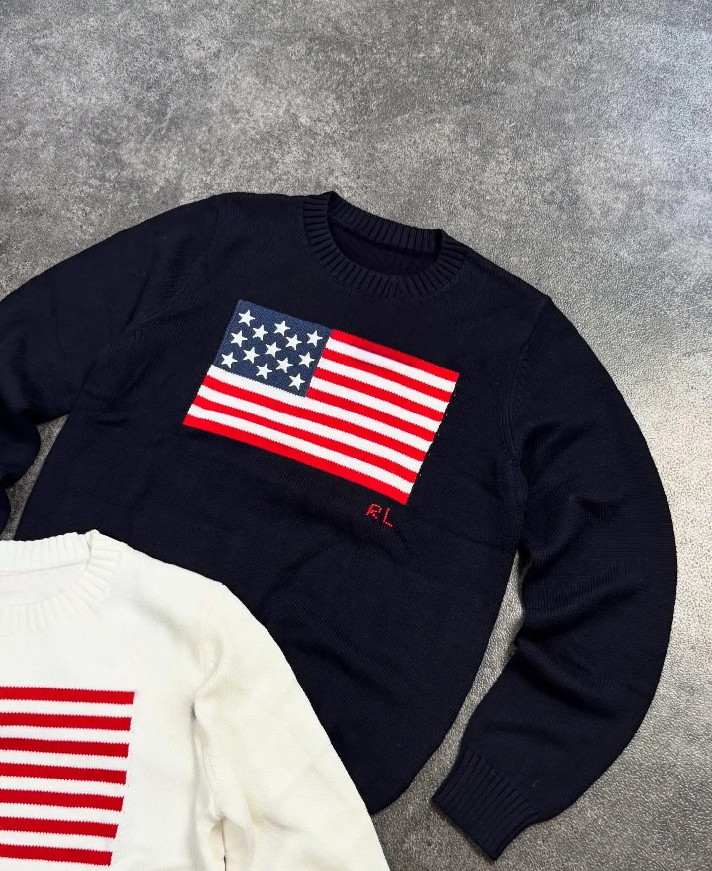 New Autumn\Winter Classic Harajuku Striped Retro Sweater Women's Embroidered Pattern Color Blocking Knitted Pure Cotton Sweater