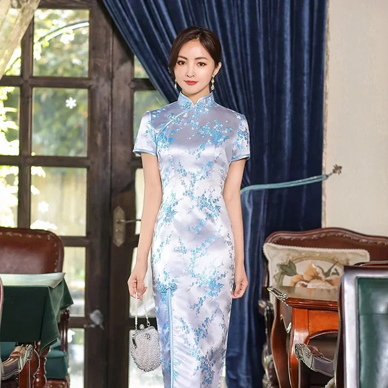 Fashion Clothes Party Vintage Casual Summer Elegant Traditional Chinese Clothing Cheongsams Chinese Dress Qipao Ethnic Style