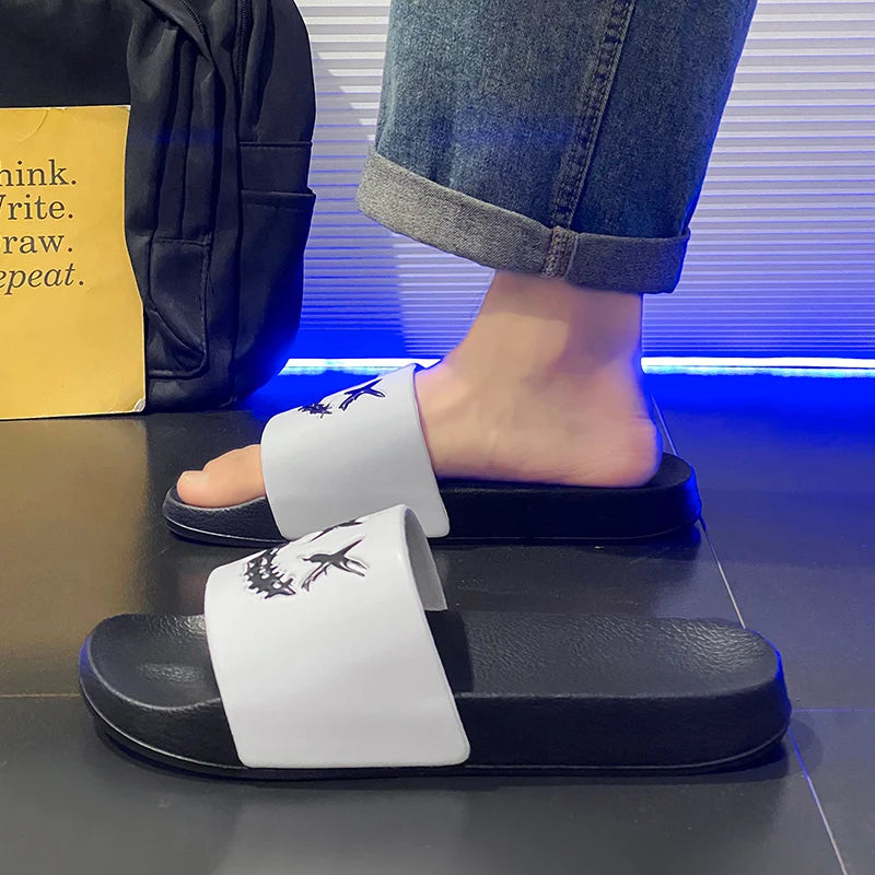 Summer Men's Slippers Shoes Man Soft Slides Non-slip Casual Indoor Outdoor EVA Sandals Beach Garden Fashion For youngster