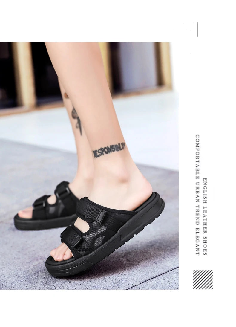 Men's Sandals Flat Sandals Men's Slippers Shoes for Men Wear-resistant Soft and Comfortable Indoor and Outdoor Non-slip Fashion