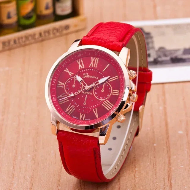 Womens Watches Brand Sport Style Fashion Ladies Watch Leather Watch Men Girls Female Quartz Wristwatches Montre Femme