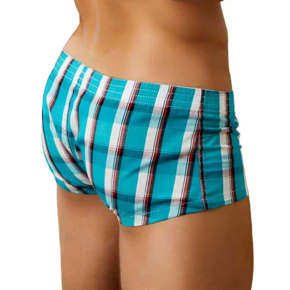 Men's Underwear Boxers Cotton Underpants High Quality Male Panties Boxer Shorts Plaid Point Comfortable Lounge Loose Underwears