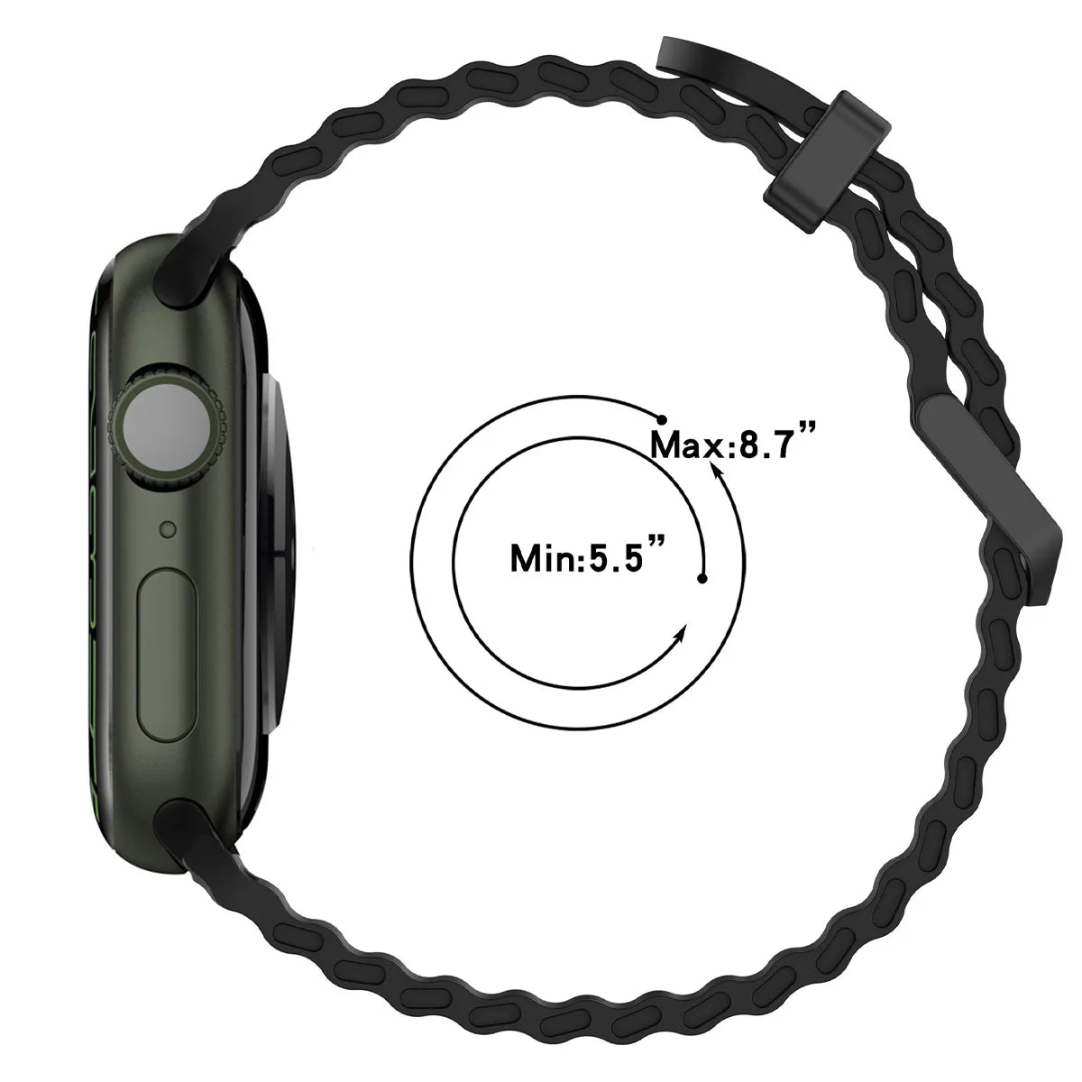 Silicone Strap for Apple Watch Ultra 3 49mm 46 45 44 42 38 41mm 40mm Sport Band for IWatch Series11 10 9 8 7 6 SE 5 4 3 2 Correa