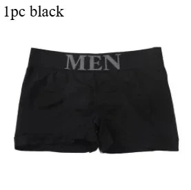 3Pcs/Lot Men's Panties Underwear Boxers Breathable Man Boxer Solid Underpants Comfortable Male Brand Shorts Black Blue Underwear