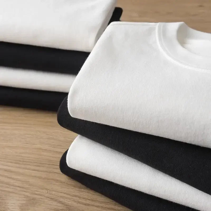 Premium Quality Organic 100% Cotton Mens Solid T-shirts Regular Cotton Men's T-Shirt Solid Color Casual Crew Neck Unisex Summer