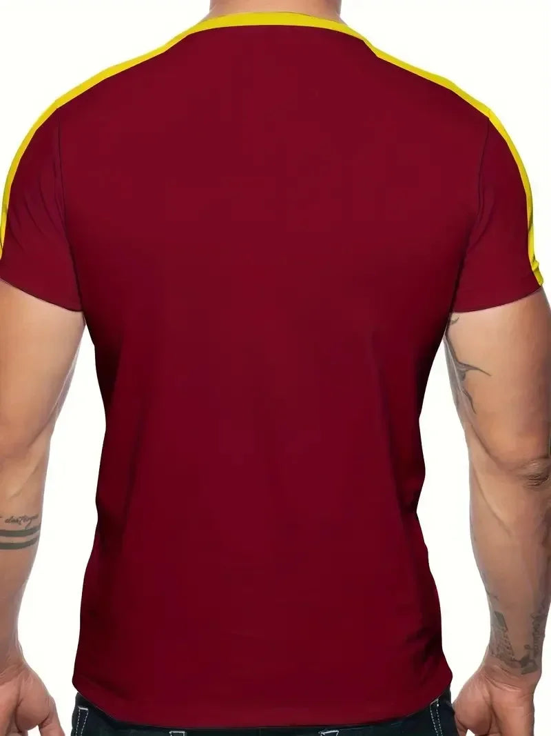 Summer Outdoor Activities and Daily WearBrazilian Style Casual Men's Short Sleeve T-Shirt 3D Printed Crew Neck Pullover Clothing