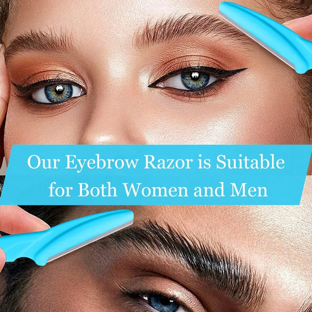 6/12Pcs Set Precision Eyebrow Razor Kit - Multipurpose Exfoliating Dermaplaning Tools and Facial Razor for Women and Men