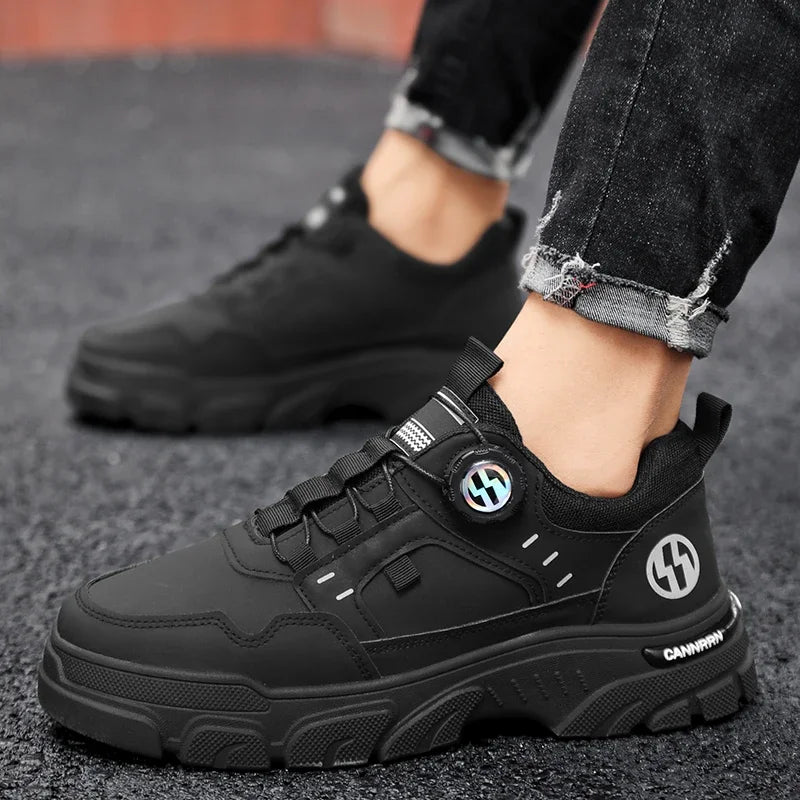 Autumn Mens Casual Shoes Leather Men's Sneakers Comfortable Soft Male Wark Board Shoes Platform Shoe for Men Кроссовки Мужские