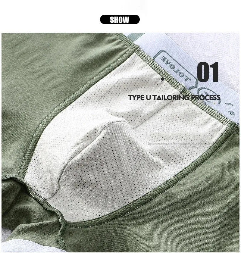 1/3/4 PCS Men's Underwear Boxer Shorts Sexy Panties Cotton Boxers Sports Comfort Man Underpants Shorts Homme U Convex Lingerie