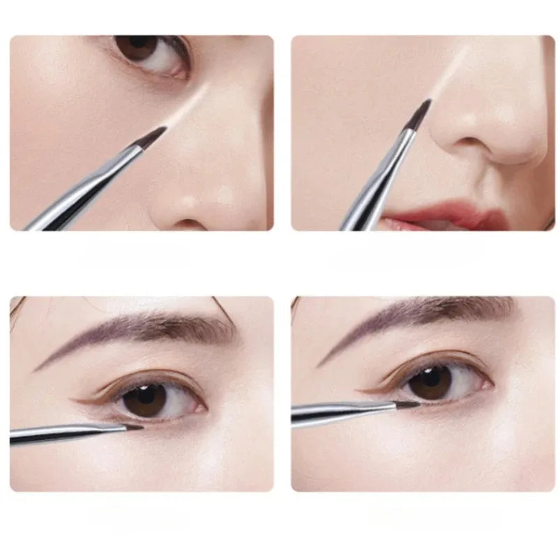 Upgrade Blade Eyeliner Brush Ultra Thin Fine Angle Flat Eyebrow Brush Liner Brow Place Makeup Brush Precise Detail Brush