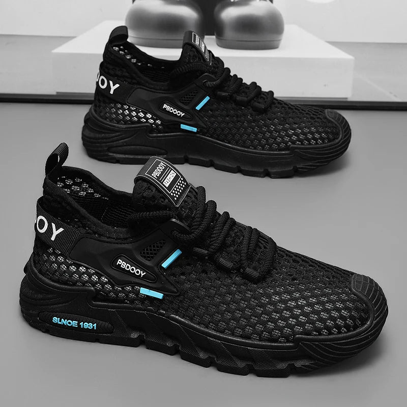 2025 Men's Casual Shoes Summer Beach Anti-slip Wading Shoes Outdoor Comfortable Breathable Mesh Sneakers Men Zapatos De Hombre