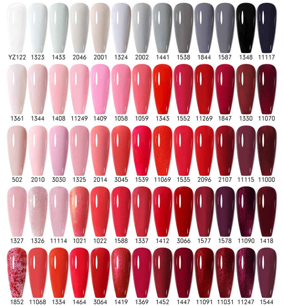 Arte Clavo 15ml Rose Red Pink Color Gel Nail Polish Autumn Winter Hot Sale Long Lasting Soak Off For Manicure Nail Art Gel