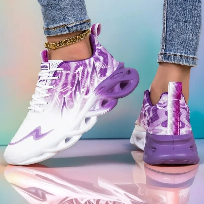 MAEDEF Women's Shoes Men Women Running Sports Shoes Lightweight Mesh Breathable Comfortable Flat Soft Tennis Shoe Sneakers Woman