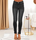 Women's high-elastic slim-fit jeans Spice Girls fashionable casual jeans