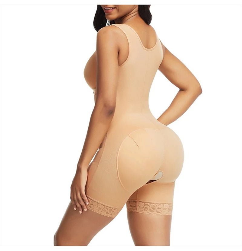 AfruliA High Compression Bodysuits Shapewear Fajas Colombianas Body Shapers Waist Trainer Sexy Butt Lifter Tummy Control Corset