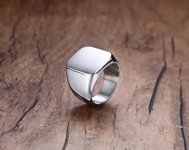 2025 Fashion Stainless Steel Rings for Men Classical Smooth surface Men Ring Wedding Bands Christmas Party Jewelry Gift Wholesal