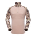 Warm for Autumn Outdoor Tactical Men Combat Military Army CP Camouflage Long Sleeve Hunting Climbing Shirt Cotton Sport Clothes