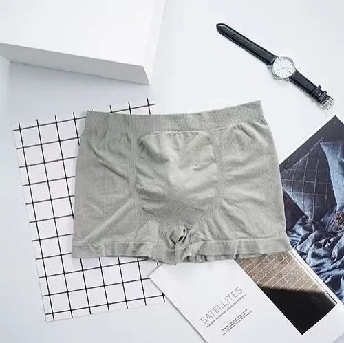 Fashion Mens Cotton Panties Elasticity Cotton BoxerShorts Man's Underwear Boxers Breathable U Convex Male Underpants Large Size