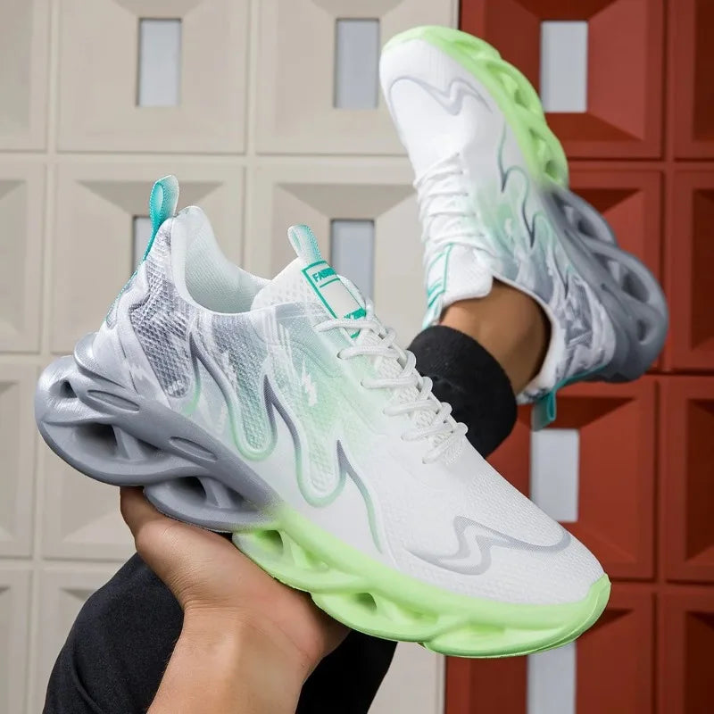 MAEDEF Women's Shoes Men Women Running Sports Shoes Lightweight Mesh Breathable Comfortable Flat Soft Tennis Shoe Sneakers Woman