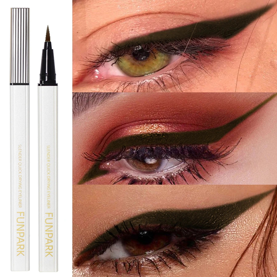 1PC New Brand Women Brown Liquid Byeliner Long Lasting Waterproof Eye Liner Pencili Pen Korean Makeup Quick Dry Cosmetic Tools