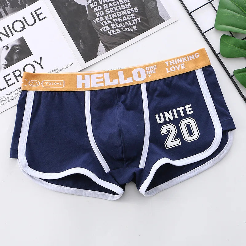 1/3/4 PCS Men's Underwear Boxer Shorts Sexy Panties Cotton Boxers Sports Comfort Man Underpants Shorts Homme U Convex Lingerie