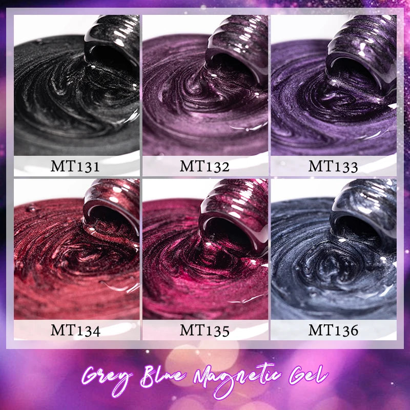 7ml Moonlight Magnetic Cat Eye Gel Nail Polish Grey Blue Red Black Autumn and Winter Nails Ultra Shine Soak Off UV Gel Nail Art