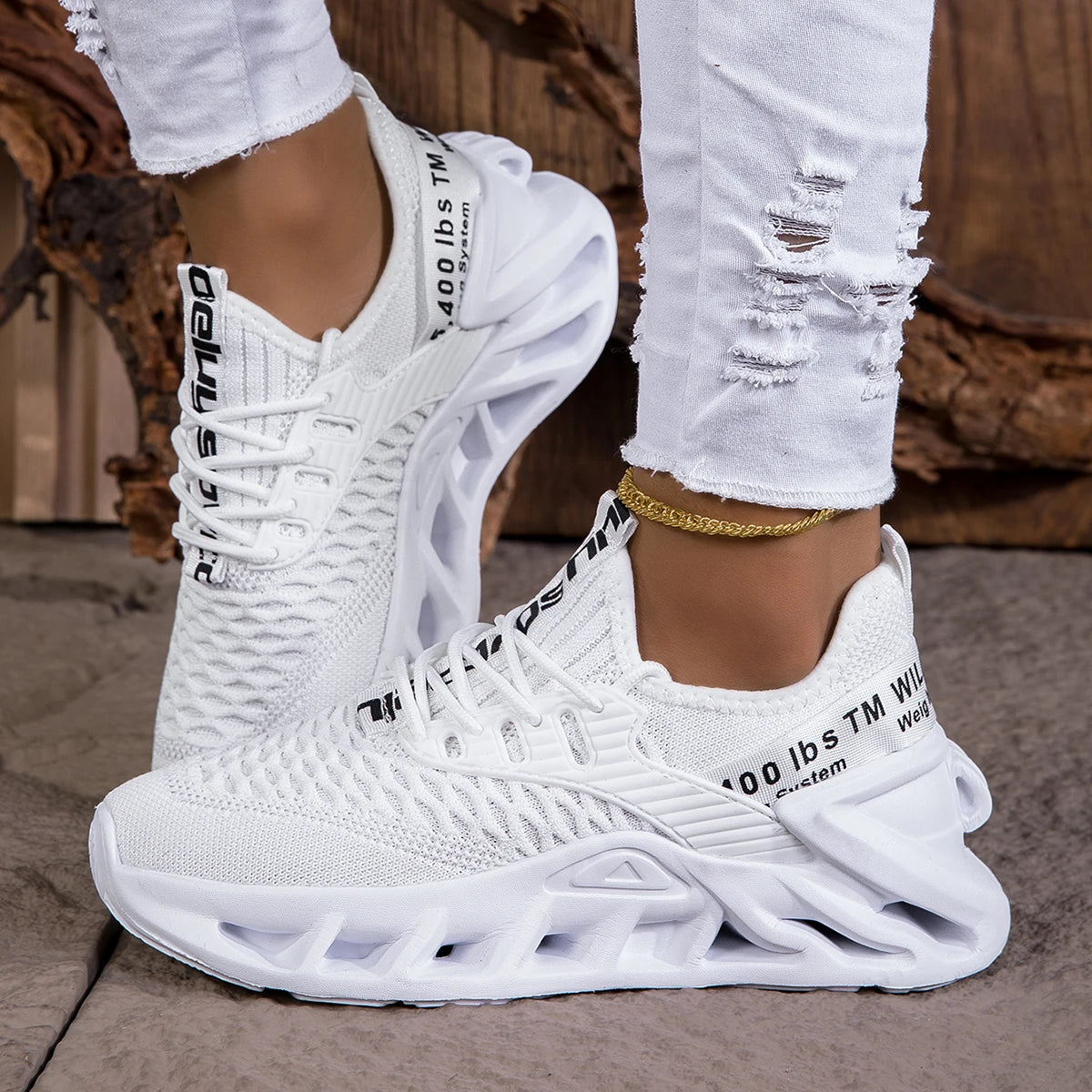 MAEDEF Women's Shoes Men Women Running Sports Shoes Lightweight Mesh Breathable Comfortable Flat Soft Tennis Shoe Sneakers Woman