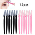 6/12Pcs Set Precision Eyebrow Razor Kit - Multipurpose Exfoliating Dermaplaning Tools and Facial Razor for Women and Men