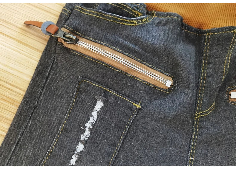 IENENS Kids Boys Jeans Classic Cowboy Pants Children Denim Clothing Bottoms Baby Boy Casual Trousers 4 5 6 7 8 9 10 11 Years