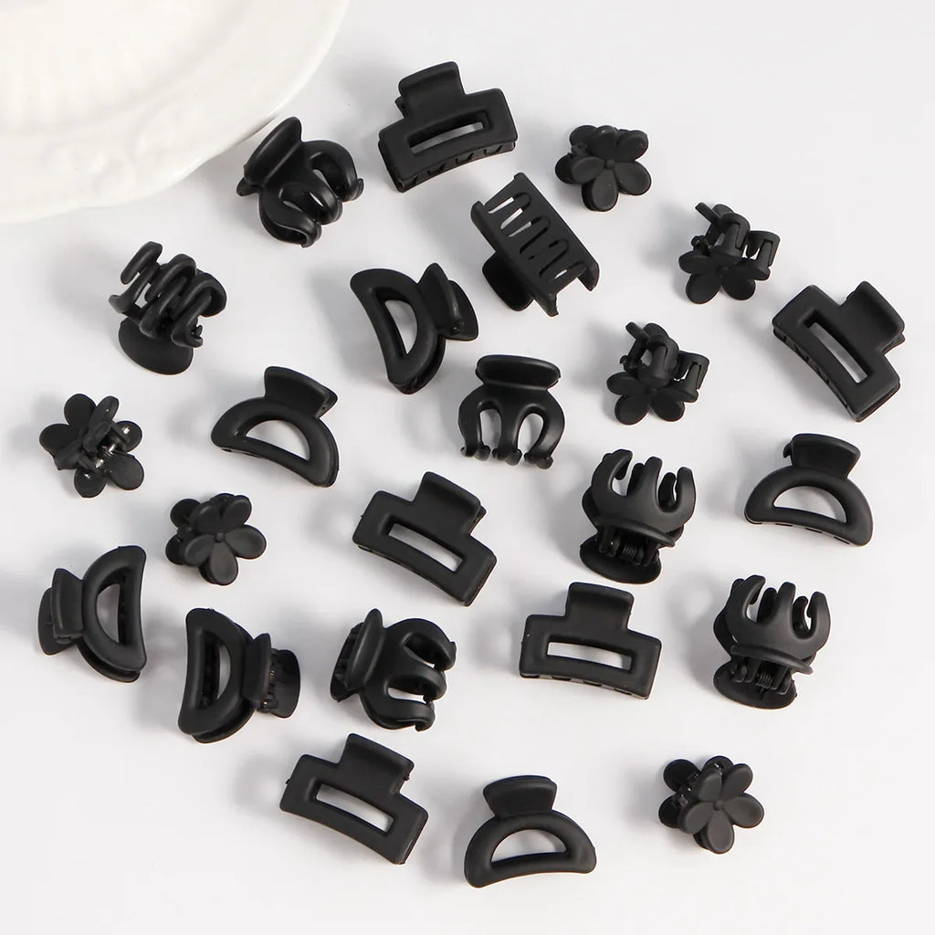 8/6Pcs Black Hair Claws Elegant Acrylic Hair Clip Hairpins Barrette Crab Claw Clip Headwear For Women Girls Hair Accessories