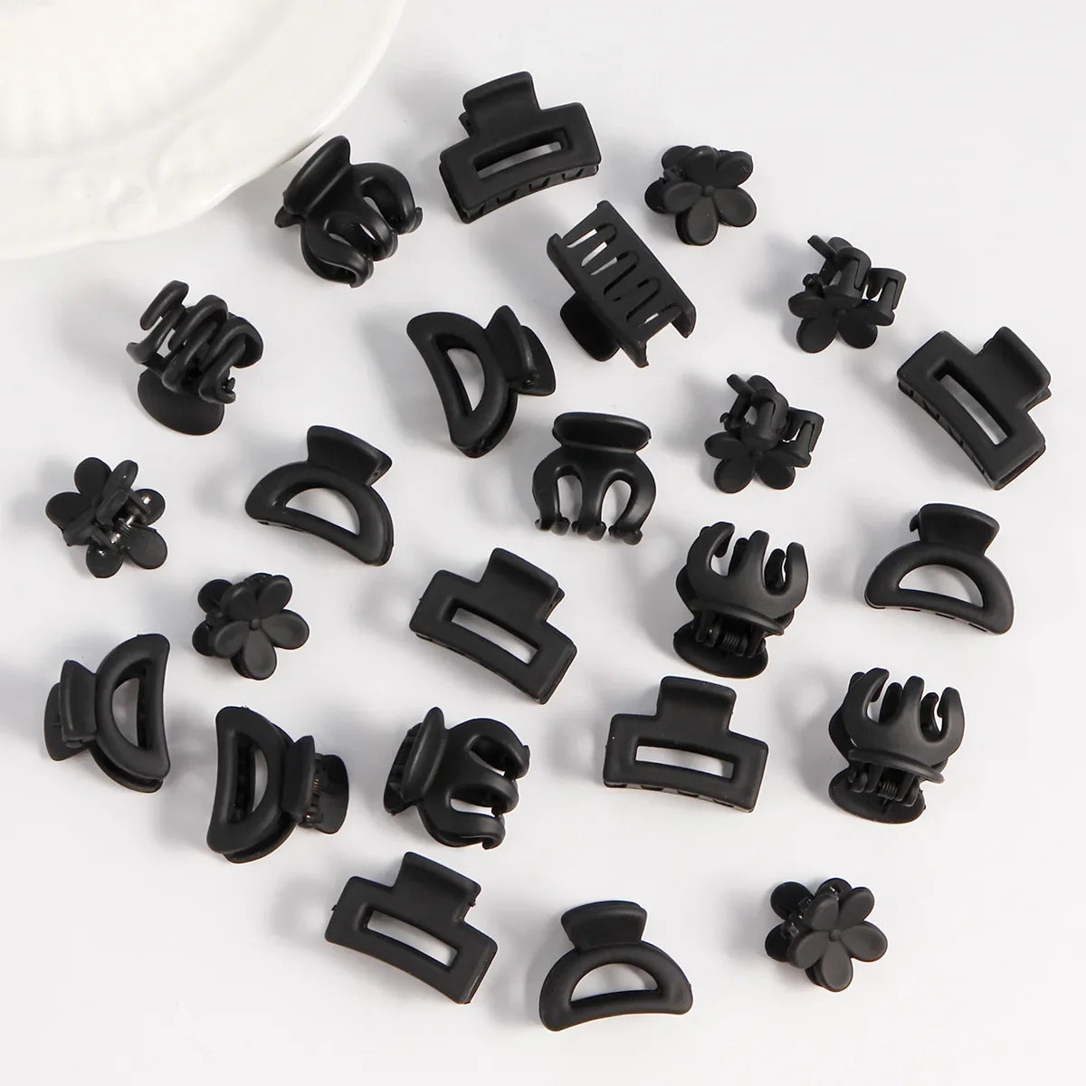 8/6Pcs Black Hair Claws Elegant Acrylic Hair Clip Hairpins Barrette Crab Claw Clip Headwear For Women Girls Hair Accessories