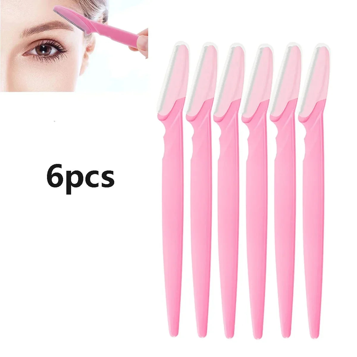 6/12Pcs Set Precision Eyebrow Razor Kit - Multipurpose Exfoliating Dermaplaning Tools and Facial Razor for Women and Men
