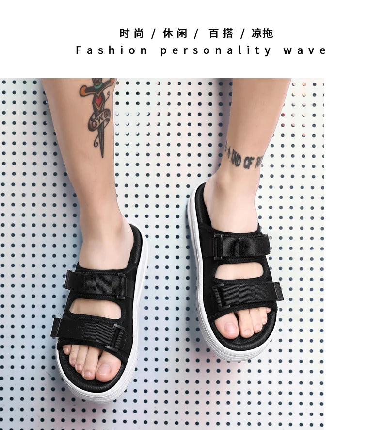 Men's Sandals Flat Sandals Men's Slippers Shoes for Men Wear-resistant Soft and Comfortable Indoor and Outdoor Non-slip Fashion