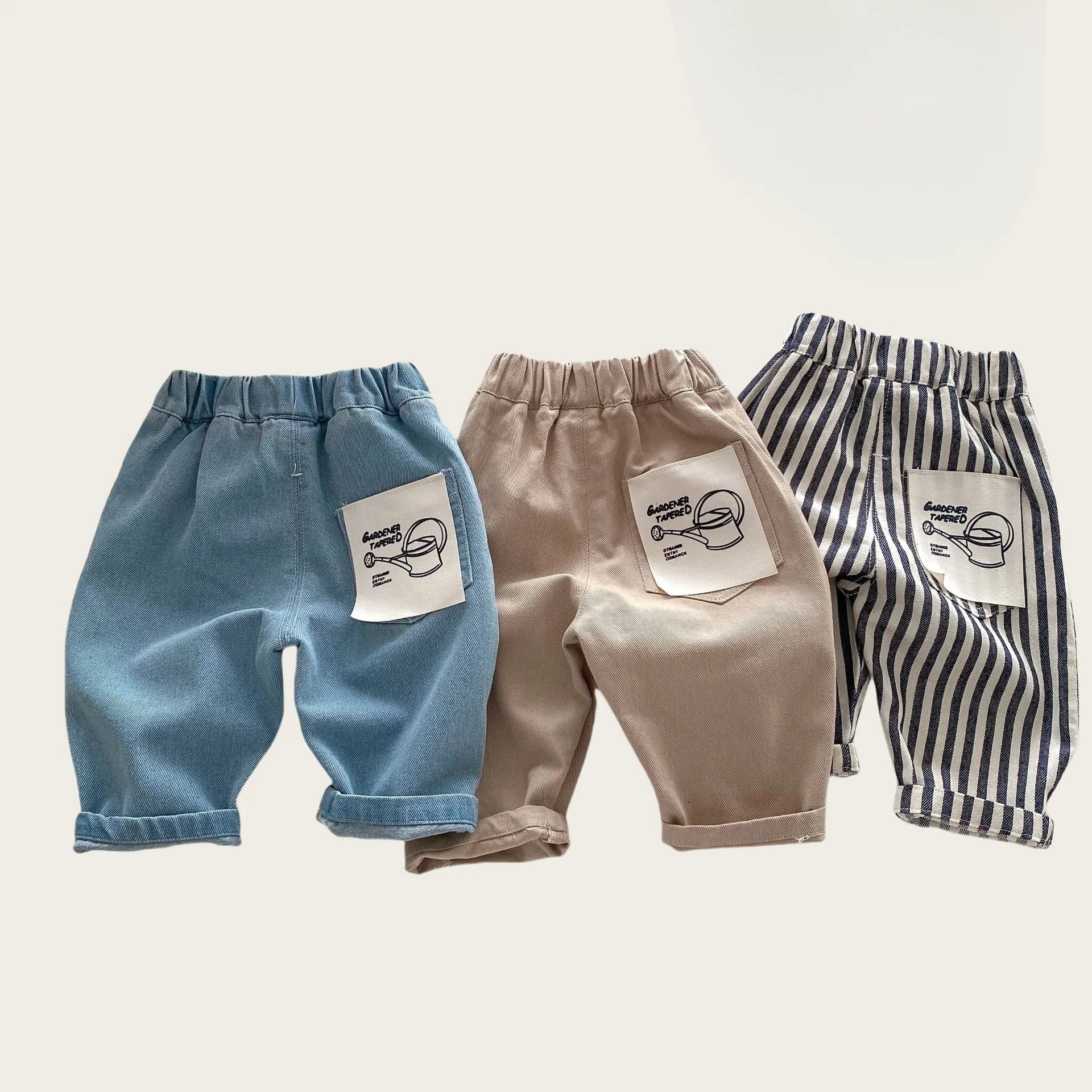 0-5Y Kids Boys Cotton Denim Pants Summer 2026 Baby Jeans New Stylish Korean Style Children's Casual Soft Trousers Clothing Boys