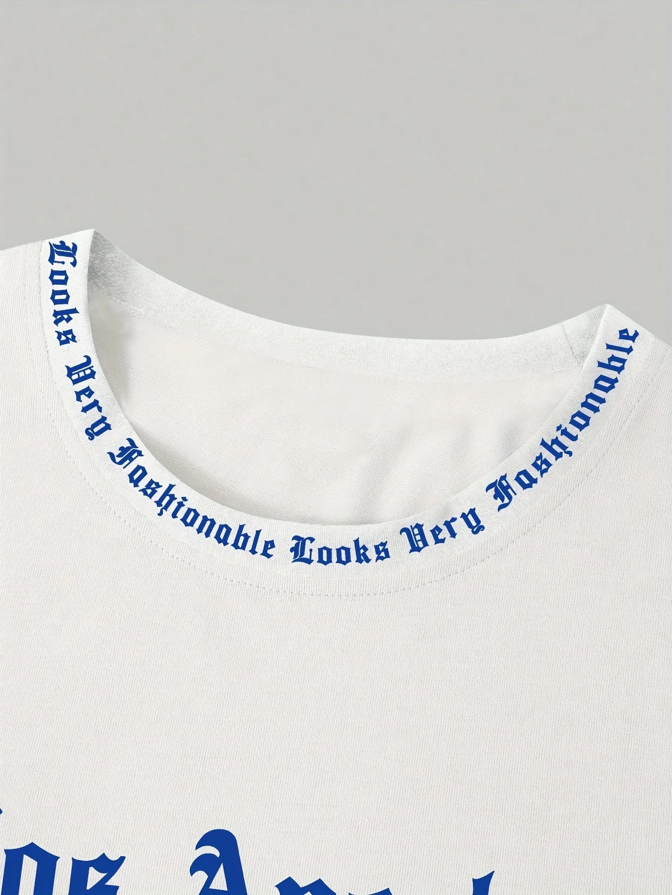 The 2025 summer new men's T-shirt 3D letter print casual loose solid-color basic coat with American style