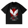 Rapper Niro OX7 Album T-shirt Men Women Clothes Hip Hop Fashion Pop Music T-shirts Male Casual Cotton Vintage T Shirt Streetwear