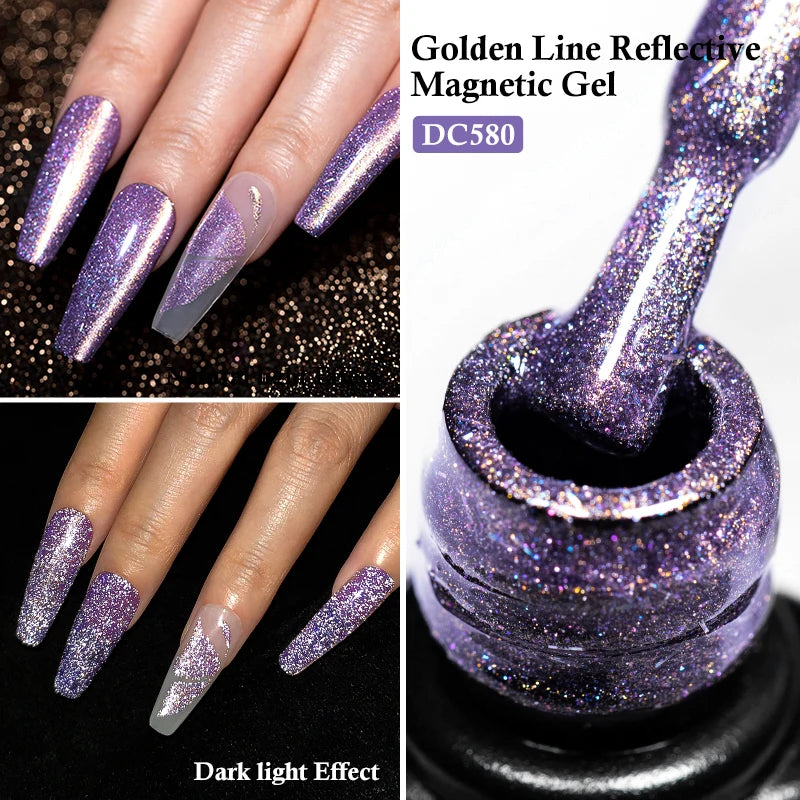 7ml Moonlight Magnetic Cat Eye Gel Nail Polish Grey Blue Red Black Autumn and Winter Nails Ultra Shine Soak Off UV Gel Nail Art