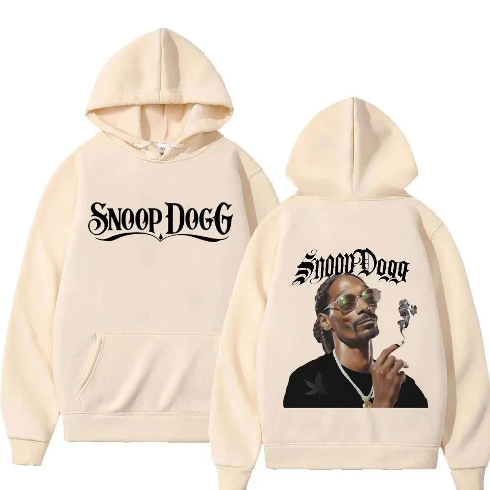 Men's Fashion Y2K Jerseys Long Sleeve Sweater Street Clothing Vintage Snoop Dogg Hoodie Graphic Men Casual Style Hip Hop Hoodies