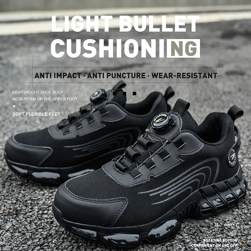 Lightweight Safety Shoes Men Women Work Shoes Steel Toe Cap Working Boots Sneakers Man Women Breathable Shoes Tactical Boots