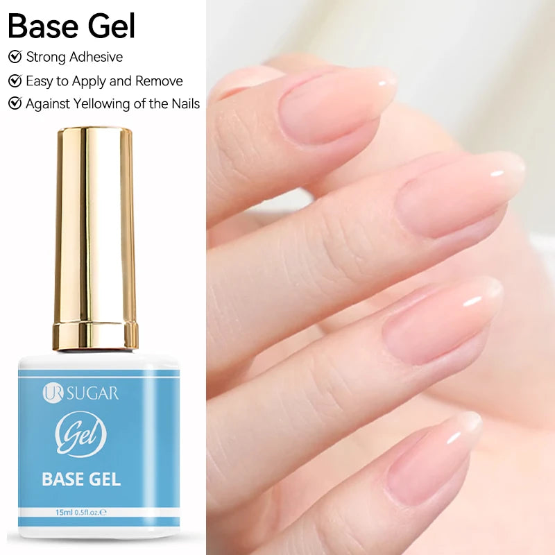 UR SUGAR 15ml Glitter Reflective Black Nail Gel Polish Flash Effect Shiny Soak Off UV Gel Manicure Colorful NeonNail Art Varnish